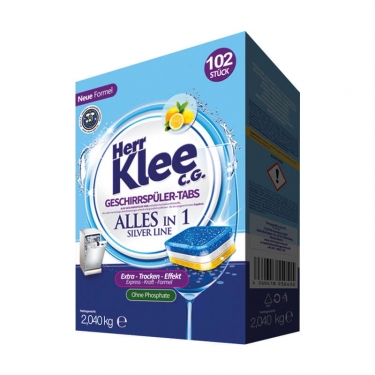 Herr Klee Silver Line 102st таблетки для посудомоечных машин